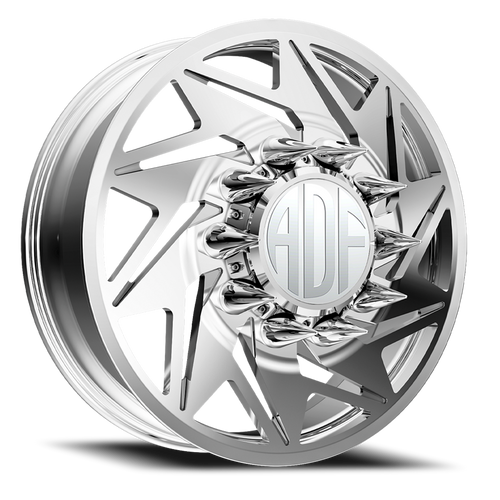 Adf Flex Right Dually Wheel - 26x8.25 8x165.1 Polished 132mm - FREE T-SHIRT INCLUDED! - MINIMUM PURCHASE OF 4 WHEELS | D205PP268220+132R