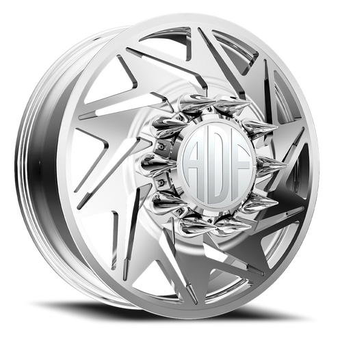 Adf Flex Right Dually Wheel 26x8.25 8x200 Polished 132mm - FREE T-SHIRT INCLUDED! - MINIMUM PURCHASE OF 4 WHEELS | D205PP268225+132R