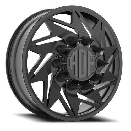 Adf Flex Right Dually Wheel 20x8.25 8x200 Satin Black 144mm - FREE T-SHIRT INCLUDED! | D205SB208225+144R
