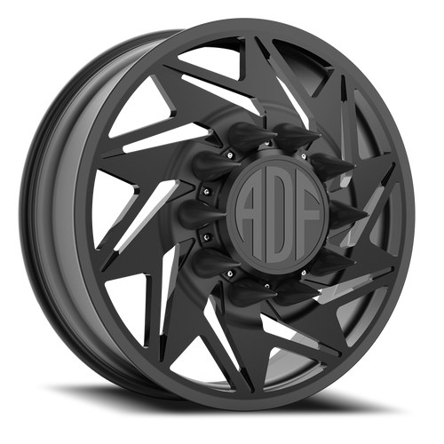 Adf - Flex Right Dually Wheel 22x8.25 8x165.1 Satin Black 144mm - FREE T-SHIRT INCLUDED! | D205SB228221+144R