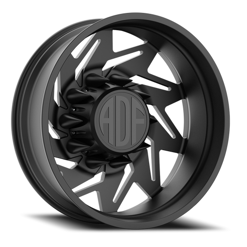 Adf Flex Left Dually - Wheel 26x8.25 8x165.1 Satin Black -156mm - FREE T-SHIRT INCLUDED! - MINIMUM PURCHASE OF 4 WHEELS | D205SB268220-156L