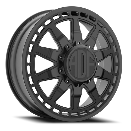 Adf Taladega Dually - Wheel 24x8.25 8x165.1 Satin Black 144mm - FREE T-SHIRT INCLUDED! | D302SB248220+144