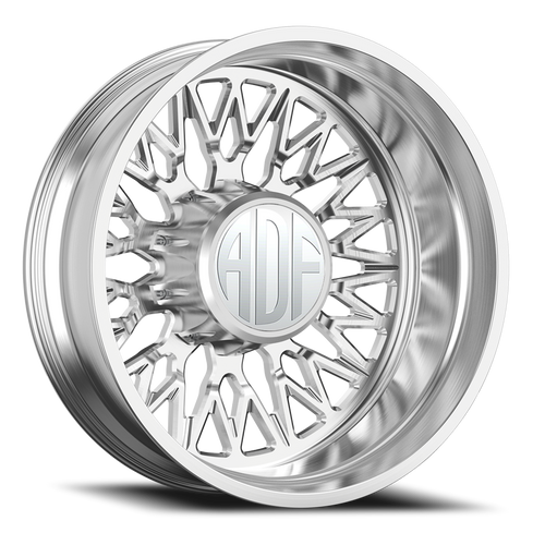 Adf Techno Mesh Dually Wheel - 20x8.25 8x165.1 Brushed -167mm - FREE T-SHIRT INCLUDED! | D303BR208221-167