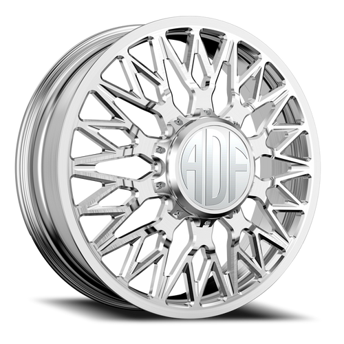 Adf Techno Mesh Dually Wheel 26x8.25 8x165.1 Brushed 132mm - FREE T-SHIRT INCLUDED! - MINIMUM PURCHASE OF 4 WHEELS | D303BR268222+132