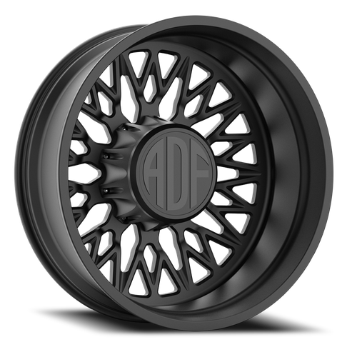 Adf Techno Mesh Dually - Wheel 20x8.25 8x165.1 Satin Black -167mm - FREE T-SHIRT INCLUDED! | D303SB208220-167
