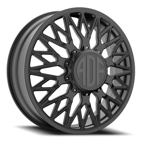 Adf Techno Mesh Dually Wheel 20x8.25 8x200 Satin Black 144mm - FREE T-SHIRT INCLUDED! | D303SB208225+144