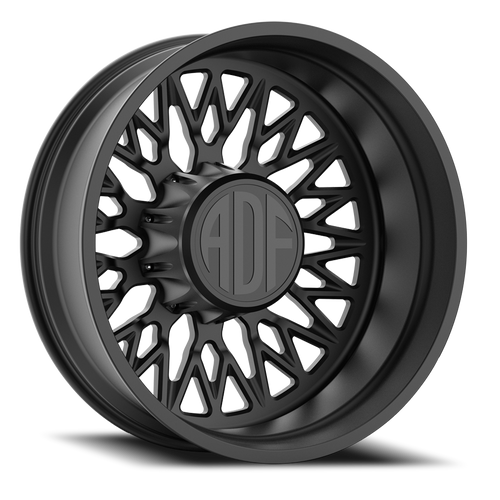 Adf Techno Mesh Dually Wheel 20x8.25 8x200 Satin Black -167mm - FREE T-SHIRT INCLUDED! | D303SB208225-167