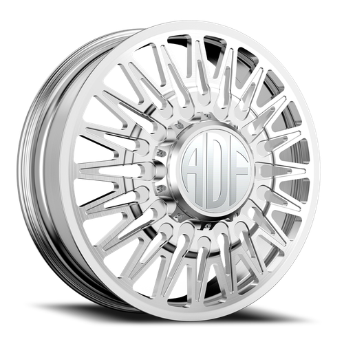 Adf Bobtail Dually Wheel 22x8.25 8x165.1 Brushed 144mm - FREE T-SHIRT INCLUDED! | D304BR228222+144
