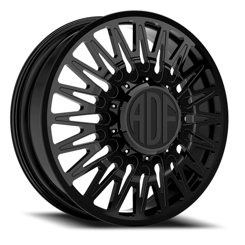 Adf Bobtail Dually Wheel 28x8.25 8x210 Gloss Black 132mm - FREE T-SHIRT INCLUDED! - MINIMUM PURCHASE OF 4 WHEELS | D304GB288226+132
