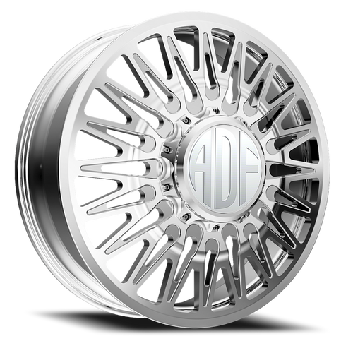 Adf Bobtail Dually Wheel 20x8.25 10x225 Polished 144mm - FREE T-SHIRT INCLUDED! | D304PP208227+144