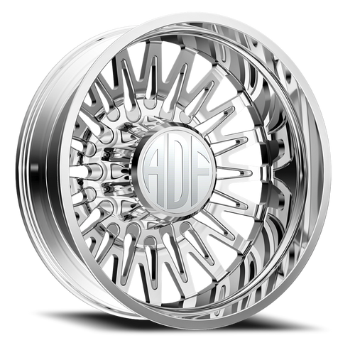 Adf Bobtail Dually Wheel 22x8.25 8x165.1 Polished -167mm - FREE T-SHIRT INCLUDED! | D304PP228222-167
