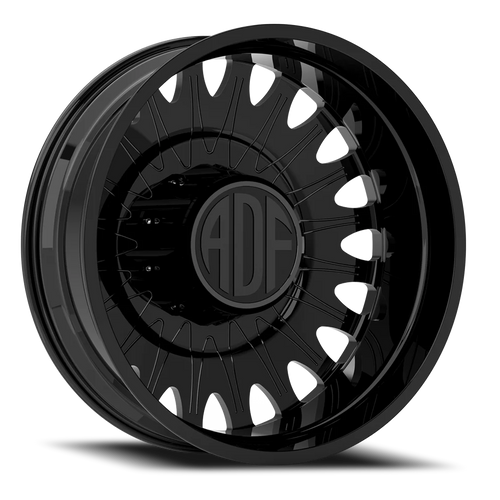 Adf Roulette Dually Wheel 24x8.25 8x200 Gloss Black -167mm - FREE T-SHIRT INCLUDED! | D305GB248225-167