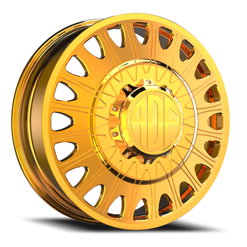 Adf Roulette Dually - Wheel 20x8.25 8x165.1 24K Gold 144mm - FREE T-SHIRT INCLUDED! | D305GD208220+144
