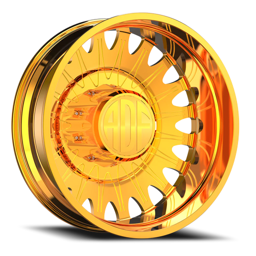 Adf Roulette Dually Wheel 20x8.25 8x165.1 24K Gold -167mm - FREE T-SHIRT INCLUDED! | D305GD208222-167