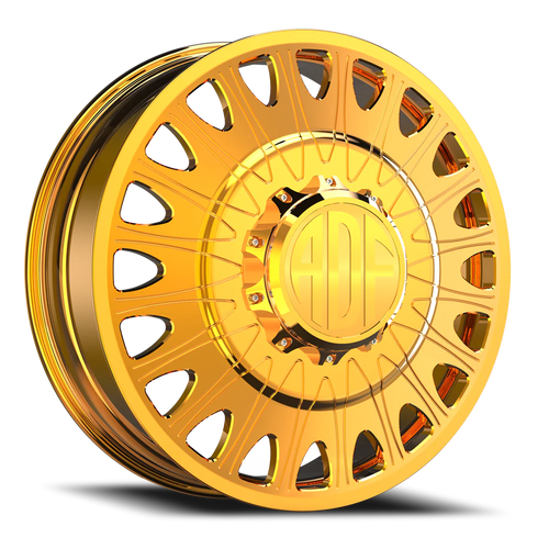 Adf Roulette Dually Wheel 26x8.25 8x170 24K Gold 132mm - FREE T-SHIRT INCLUDED! - MINIMUM PURCHASE OF 4 WHEELS | D305GD268223+132