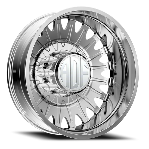 Adf Roulette Dually Wheel 20x8.25 8x200 Polished -167mm - FREE T-SHIRT INCLUDED! | D305PP208225-167