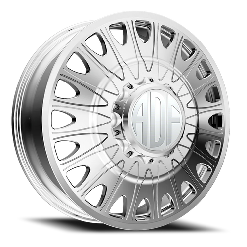 Adf Roulette Dually - Wheel 22x8.25 8x165.1 Polished 144mm - FREE T-SHIRT INCLUDED! | D305PP228220+144