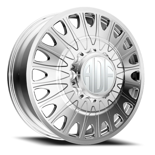 Adf Roulette Dually Wheel 22x8.25 8x165.1 Polished 144mm - FREE T-SHIRT INCLUDED! | D305PP228222+144