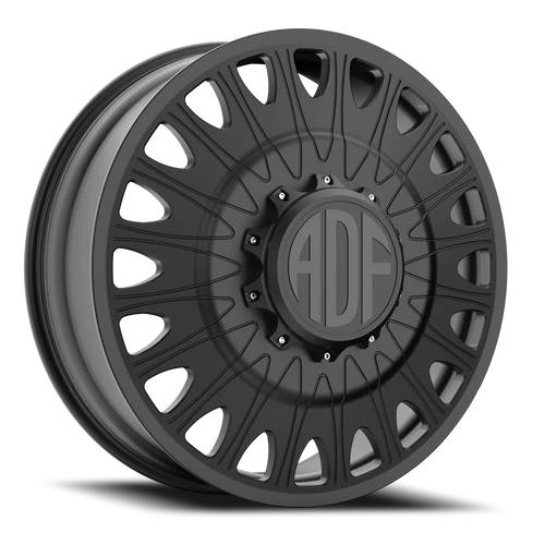 Adf Roulette Dually Wheel 20x8.25 8x200 Satin Black 144mm - FREE T-SHIRT INCLUDED! | D305SB208225+144