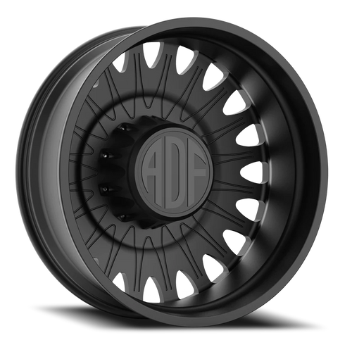 Adf Roulette Dually Wheel 22x8.25 8x200 Satin Black -167mm - FREE T-SHIRT INCLUDED! | D305SB228225-167