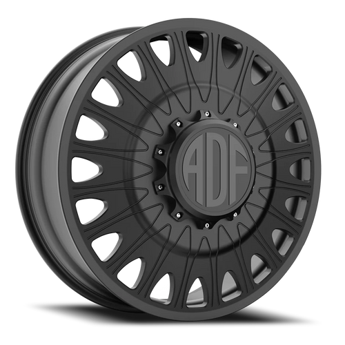 Adf Roulette Dually Wheel 28x8.25 8x200 Satin Black 132mm - FREE T-SHIRT INCLUDED! - MINIMUM PURCHASE OF 4 WHEELS | D305SB288225+132
