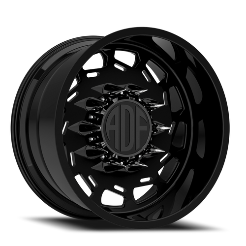 Adf Payload Right Dually Wheel 22x14 10x225 Gloss Black -76mm - FREE T-SHIRT INCLUDED! - MINIMUM PURCHASE OF 4 WHEELS | S201GB221427-76R