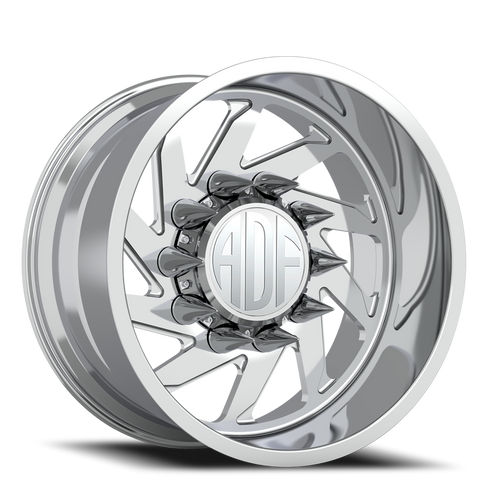 Adf Contractor Left Dually Wheel 22x12 10x225 Polished -40mm - FREE T-SHIRT INCLUDED! | S203PP221227-40L