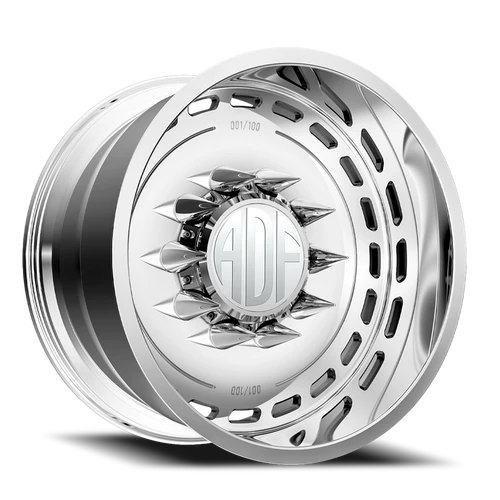 Adf Ltd Dually Wheel 24x12 10x225 Polished -40mm - FREE T-SHIRT INCLUDED! - MINIMUM PURCHASE OF 4 WHEELS | S204PP241227-40