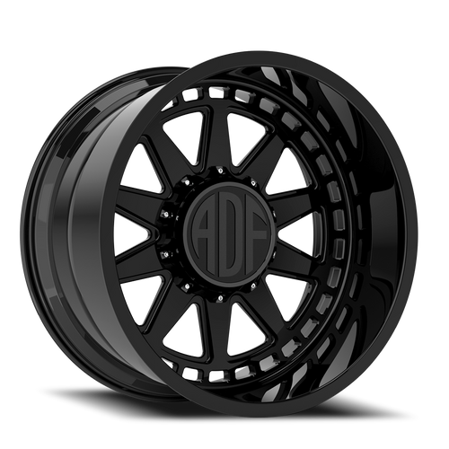 Adf Taladega Dually Wheel 24x12 8x200 Gloss Black -40mm - FREE T-SHIRT INCLUDED! - MINIMUM PURCHASE OF 4 WHEELS | S302GB241225-40