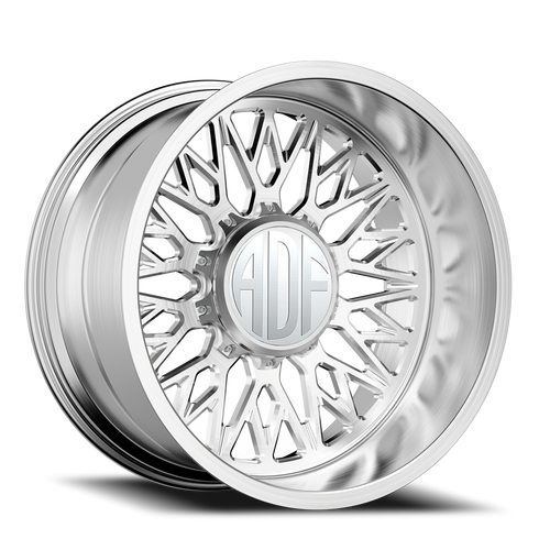 Adf Techno Mesh Dually Wheel 28x16 8x200 Brushed -101mm - FREE T-SHIRT INCLUDED! - MINIMUM PURCHASE OF 4 WHEELS | S303BR281625-101