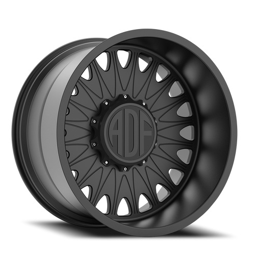 Adf Roulette Dually Wheel 26x16 8x200 Satin Black -101mm - FREE T-SHIRT INCLUDED! - MINIMUM PURCHASE OF 4 WHEELS | S305SB261625-101