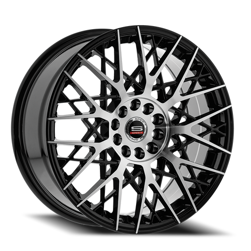 DOORBUSTER PRICING! - Spec-1 Sp-53 - Wheel - 17x7.5 5x110 & 5x114.3 Gloss Black & Machined 42mm | SP-5317753542BM