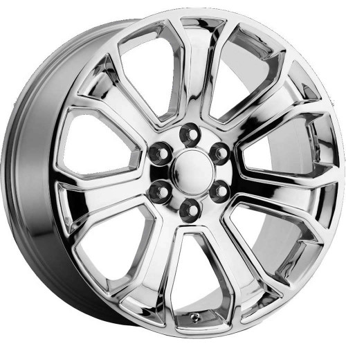Oe Performance 166C Wheels Rims 22x9 6x139.7 Chrome 24mm | 166C-2298324
