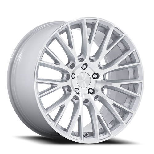 Rotiform Rc201 Lse Wheel 20x10 5x112 Gloss Silver w/ Machined Face 35mm - FREE T-SHIRT INCLUDED! | RC201SD20105735