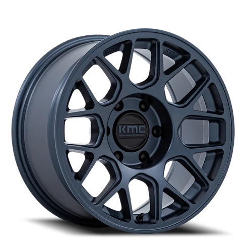 Kmc Km730 Hatchet Wheel 17x8.5 6x139.7 Metallic Blue -10mm - FREE T-SHIRT INCLUDED! | KM730LX17856810N