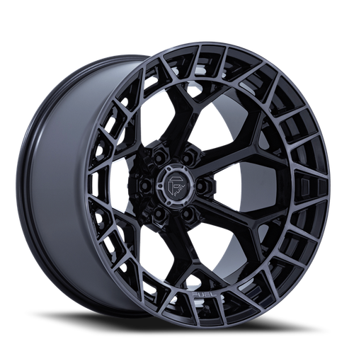 Fuel Fc873 Charger Wheel 20x9 6x135 Gloss Black Brushed Face Dark Tint 20mm - FREE T-SHIRT INCLUDED! | FC873BT20906320