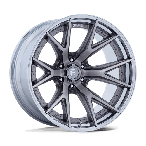 Fuel Fc402 Catalyst Wheels Rims 20x10 8x165.1 Platinum With Chrome Lip -18mm | FC402AP20108018N