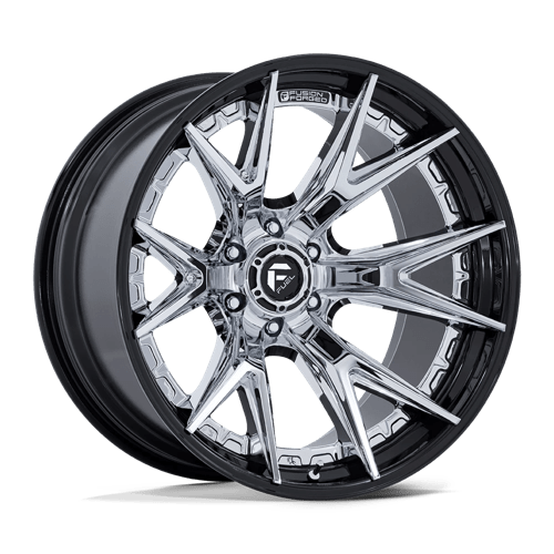 Fuel Fc402 Catalyst Wheels Rims 20x9 8x180 Chrome With Gloss Black Lip 1mm | FC402PB20908801