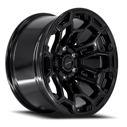 DOORBUSTER PRICING! - Defiant Df03 Wheel 18x9 6x139.7 Gloss Black -12mm - FREE T-SHIRT INCLUDED! | DF03-18090-6550-12B
