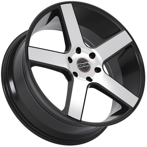 Dnk 708 Wheels Rims 22x9.5 6x139.7 Black Machined 25mm | 708BMF-229560+25