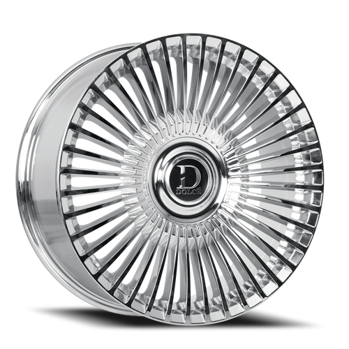 Dolce Luxury Trento Wheel 24x10 6x135 & 6x139.7 Chrome 35mm - FREE T-SHIRT INCLUDED! | TRENTO-241036C