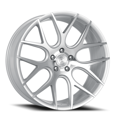 DOORBUSTER PRICING! - Dolce Performance Monza Wheel 20x8.5 5x120 Gloss Silver Machined 28mm - FREE T-SHIRT INCLUDED! | MONZA-28545GSF