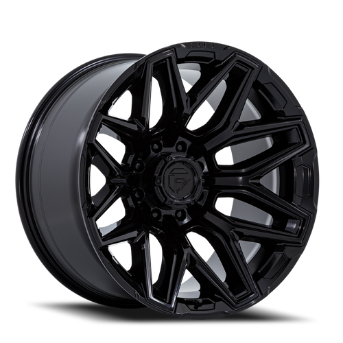 Fuel Flux Wheel 22x10 8x180 Gloss Black -18mm - FREE T-SHIRT INCLUDED! | FC854BX22108818N