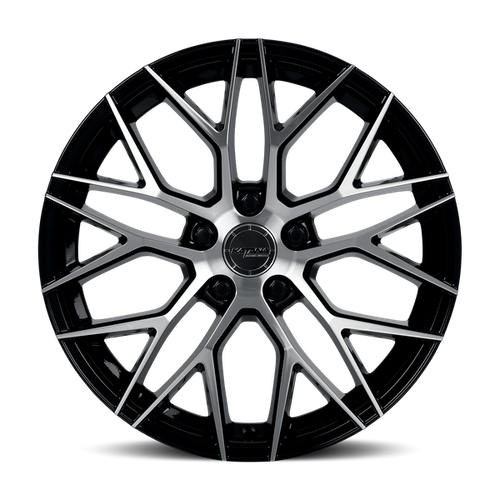 Katana Kr01 17x7.5 5x114.3 Gloss Black Machined 40mm Wheels