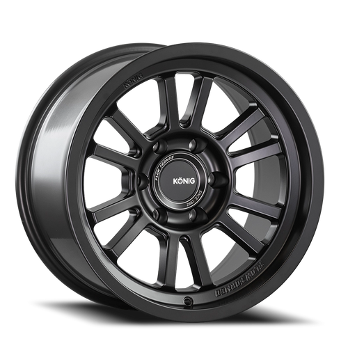 Konig Ht1 Wheel 17x9 5x127 Matte Black -12mm | H1975127N125