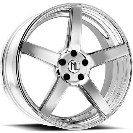 Modern Luxury Ml-2 Wheels Rims 22x10.5 5x114.3 Chrome 42mm | ML2-2210551143+42C