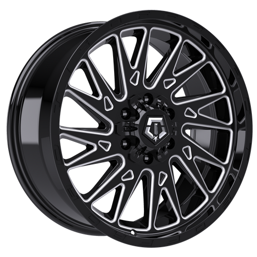 DOORBUSTER PRICING! - Tis 547Bm Wheel 20x9 8x170 Gloss Black w/ Milled Accents 0mm - FREE T-SHIRT INCLUDED! | 547BM-2098700