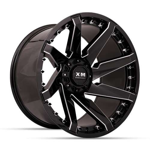Xm Offroad Xm-301 Wheels Rims 20x10 5x115 5x127 Gloss Black Milled 0mm | XM301201051155127078GBM