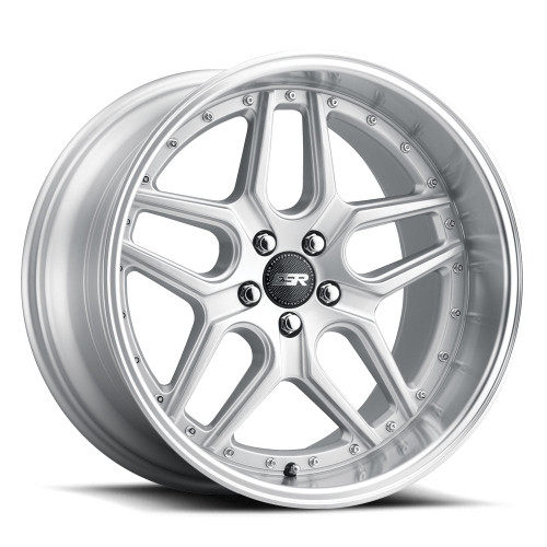 Esr Cs15 Wheels Rims 19x9.5 5x112 Hyper Silver W/ Machined Lip 35mm | 99551235 CS15HS-ML