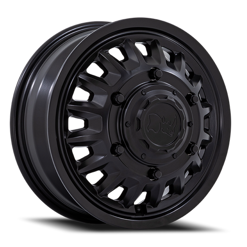 Black Rhino Br019 Aliso Dually Wheel 16x6 6x205 Matte Black 110mm - FREE T-SHIRT INCLUDED! | BR019MX16606B110
